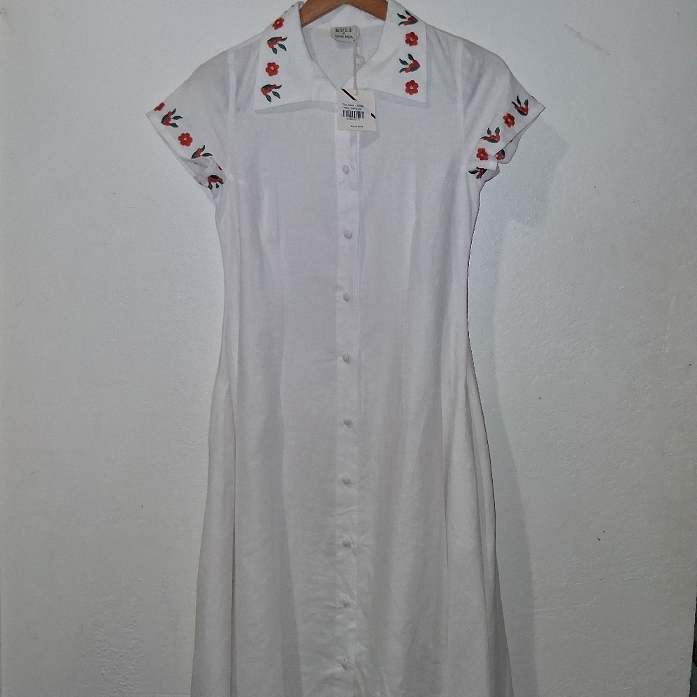 NWT FANM MON x KULE Kesia Dress (flaw) - Picture 3 of 9